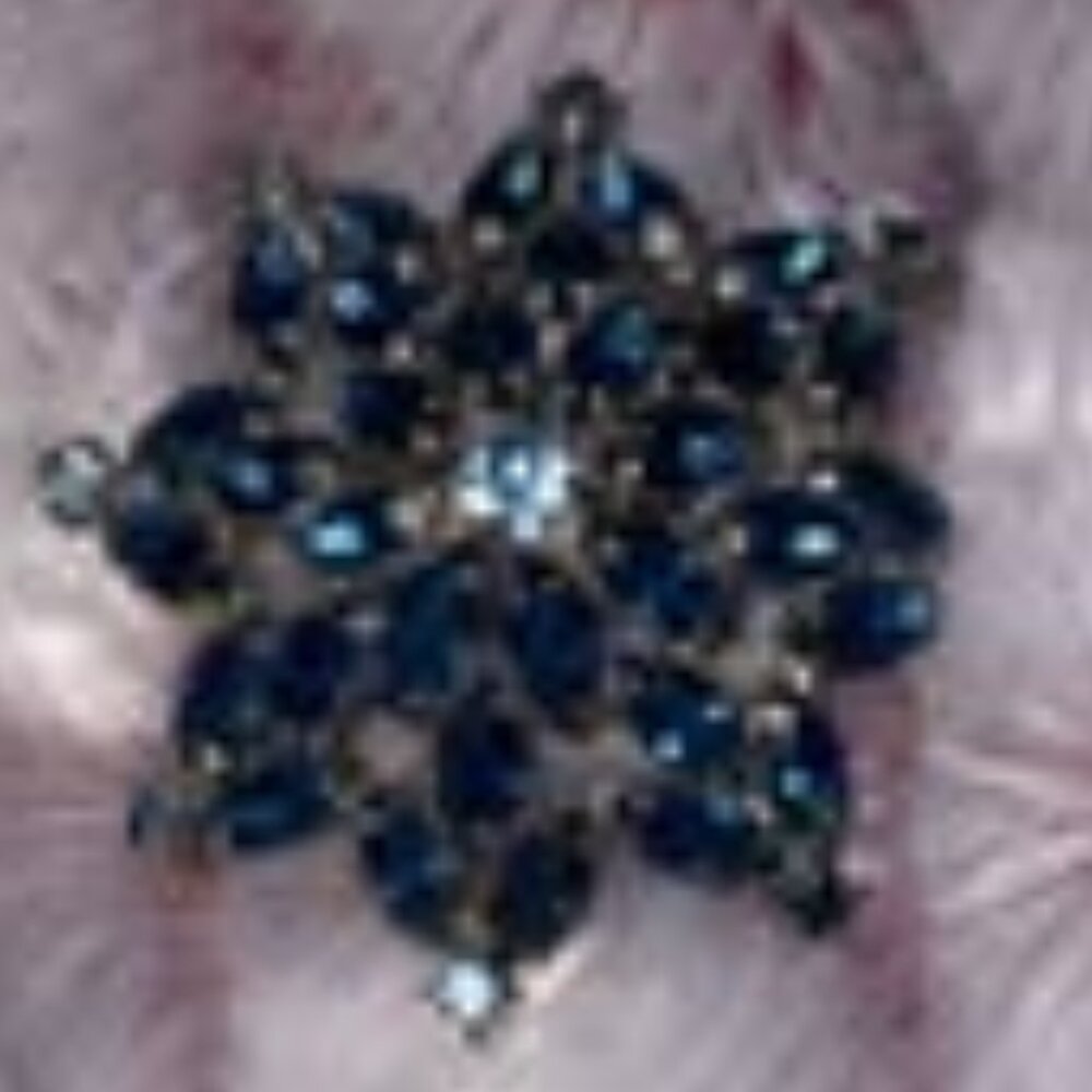 Vintage blue brooch